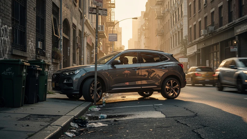 SUV compact garé en ville, illustrant leur surestimation pour un usage urbain strictement limité
